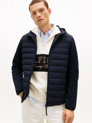 Tommy Hilfiger Performance Mix Media Jacket - Navy