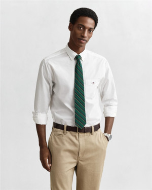 Gant Regular Classic Poplin Shirt - White