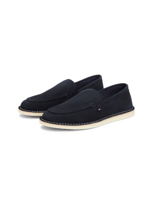Tommy Hilfiger Stitchdown Suede Loafer - Navy