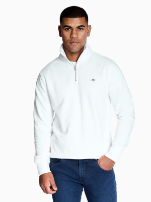 Gant Shield Quarter Zip - Ecru
