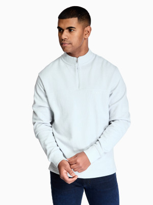 Boss Pe Hive Quarter Zip Sweatshirt - Grey