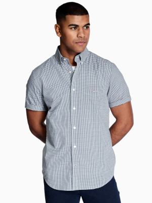 Gant Regular Classic Poplin Gingham Shirt - Blue