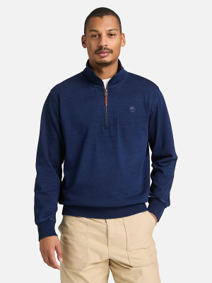 Timberland Quarter Zip Sweat - Blue