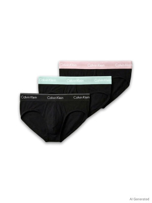 Calvin Klein 3 Pack Brief - Black