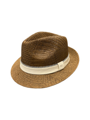 Bugatti Summer Fedora Hat - Brown