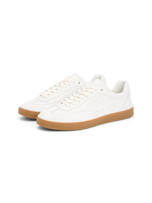 Tommy Hilfiger Low Lux Leather Sneaker - Cream