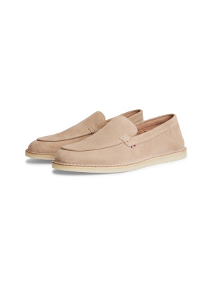 Tommy Hilfiger Stitchdown Suede Loafer - Stone