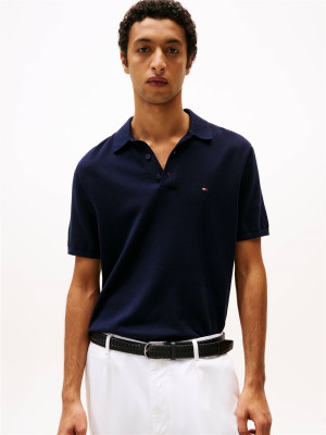 Tommy Hilfiger Essential Cotton Knitted Polo - Navy