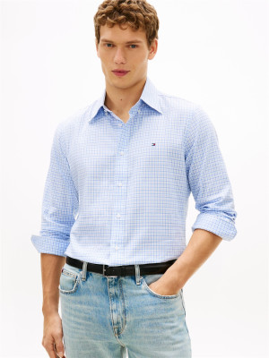 Tommy Hilfiger Oxford Business Check Shirt - Blue
