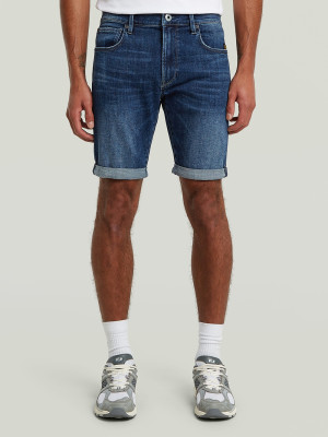 G-Star Slim Denim Shorts - Blue