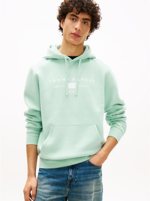 Tommy Hilfiger Brand Love Mono Stack Hoodie - Green