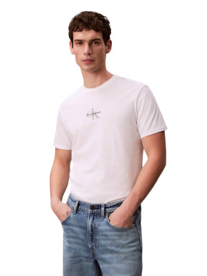 Calvin Klein Jeans Micro Monologo Graphic T-Shirt - White