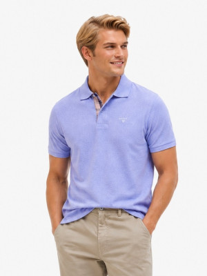 Barbour Tartan Pique Polo - Blue