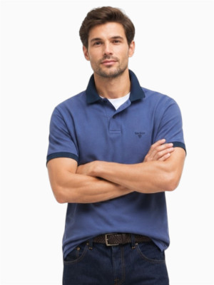 Barbour Lynmouth Tipped Polo - Blue