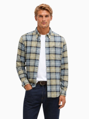 Barbour Lewis Tailored Check Shirt - Blue