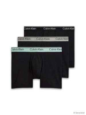 Calvin Klein 3 Pack Microfibre Stretch Boxer Brief - Black