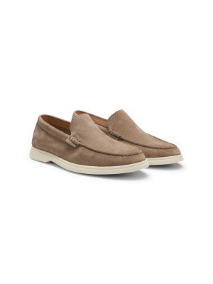 Boss Sienne Suede Loafer - Stone