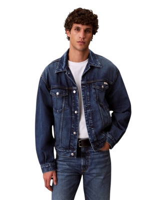 Calvin Klein Jeans Horizon Trucker Denim Jacket - Denim