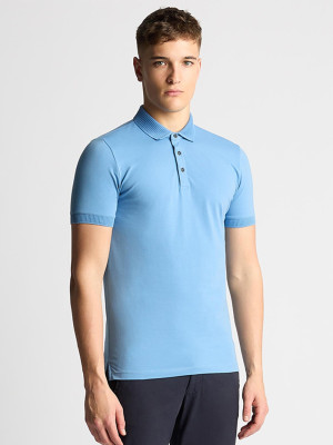 Remus Uomo Stretch Polo - Blue
