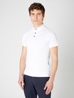 Remus Uomo Stretch Polo - White