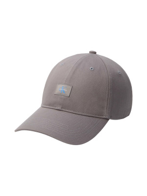Calvin Klein Monologo Woven Patch Cap - Grey