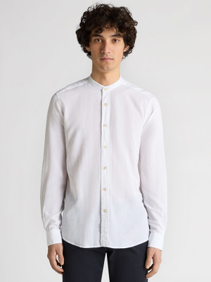 Remus Uomo Cole Grandfather Shirt - White