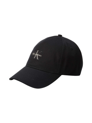 Calvin Klein Monologo Printed Baseball Cap - Black