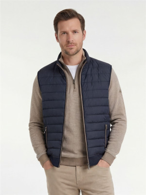 Bugatti Mix Media Bodywarmer - Navy