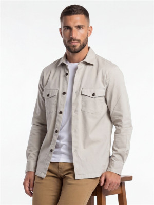 Marco Capelli Solermo Overshirt - Stone