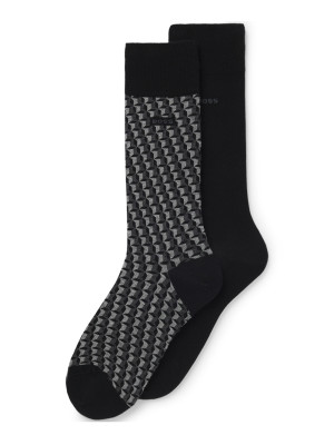 Boss 2 Pack Ministar Cotton Socks - Black
