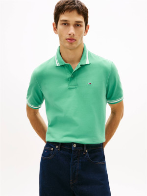 Tommy Jeans Tipped Polo - Green
