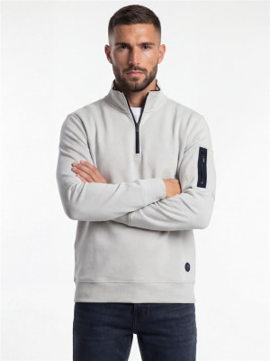 Marco Capelli Quarter Zip Sweatshirt - Grey