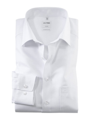Olymp Comfort Twill Shirt - White