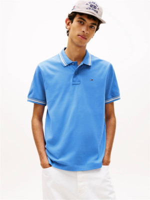 Tommy Jeans Tipped Polo - Blue