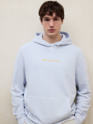 Ecoalf Barca Hooded Sweatshirt - Blue