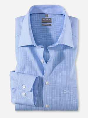 Olymp Comfort Vichy Check Shirt - Blue
