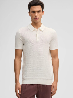 Strellson Adrian Knitted Polo - Stone