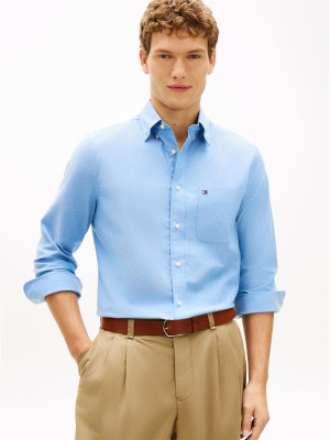 Tommy Hilfiger Light Oxford Solid Shirt - Blue