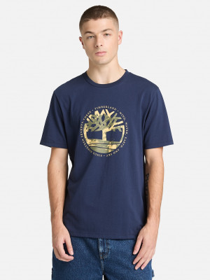 Timberland Tree Logo Lake House T-Shirt - Navy