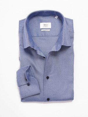 Eterna Diagonal Shirt - Navy