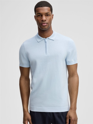 Strellson Vincent Polo Zip Knit - Blue