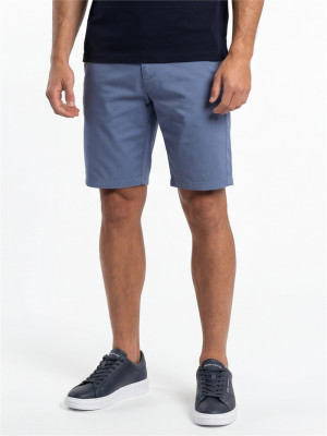 AX ARMANI Cotton French Terry Casual Shorts - Blue