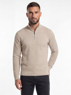 Boss H Ulicio Half Zip - Beige