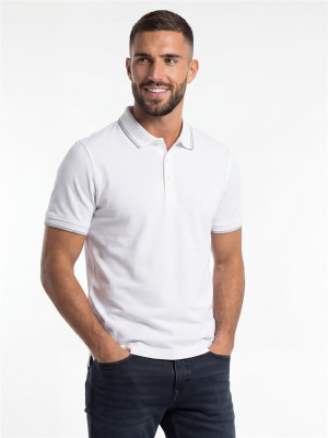 Marco Capelli Soft Cotton Tipping Polo - White