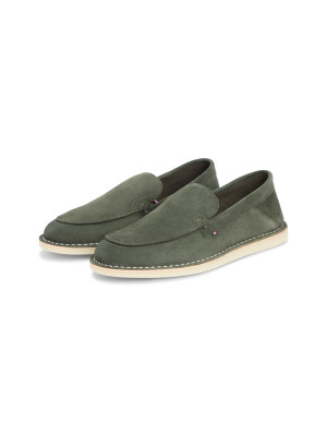 Tommy Hilfiger Stitchdown Suede Loafer - Green