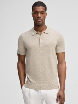 Strellson Loic Knitted Polo - Beige