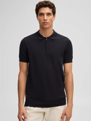 Strellson Vincent Polo Zip Knit - Dark Navy