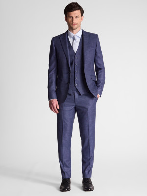 Marco Capelli Pin Dot 3 Piece Suit - Blue