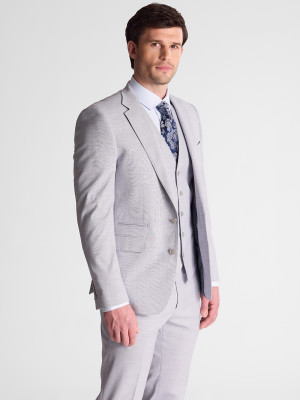 Marco Capelli Soft Check 3 Piece Suit - Light Blue Check