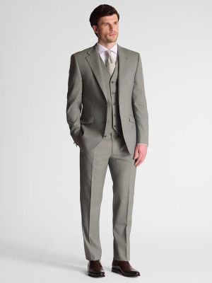 Herbie Frogg Textured Wool Blend 3 Piece Suit - Green